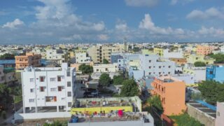 Aerial view of Hyderabad